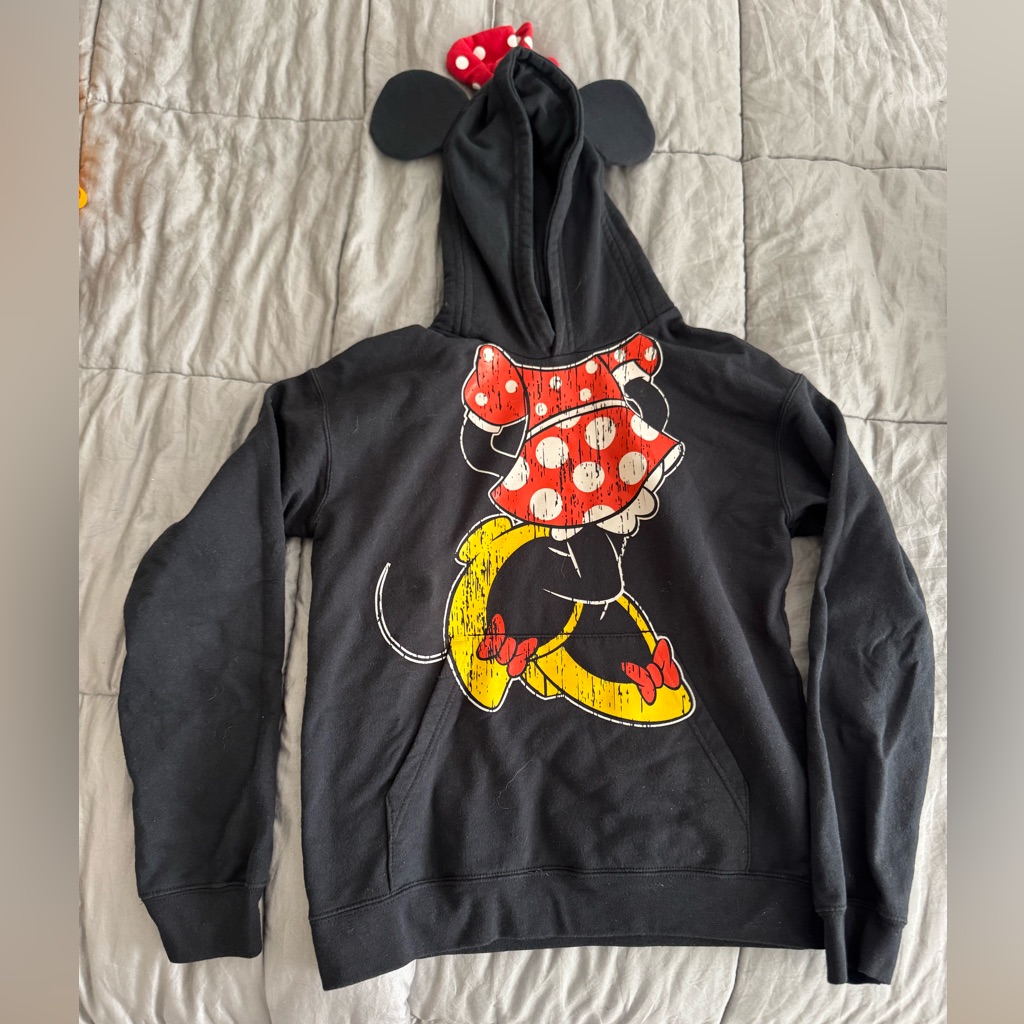 Disney Minnie Mouse Black Hoodie